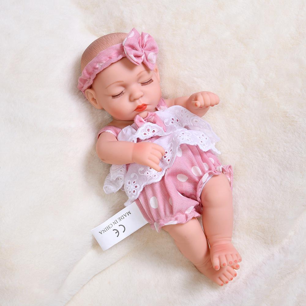 30cm Silicone Reborn Baby Doll - Soft Sleep Companion & Child Role-Playing Toy