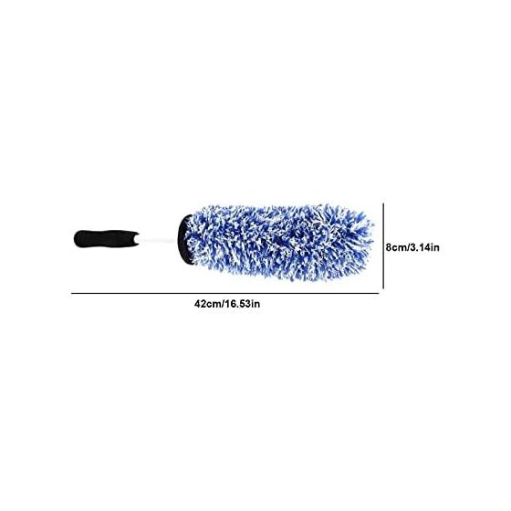 Car Wash Wheel Rim Brush Cleaning Towel Set Car Wash Brush for Wheels Soft Wheel Brush Tire Cleaning Sponge Wheel 360 Degree Cleaning Processing Car