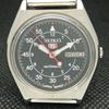 POUŽÍVANÉ VINTAGE SEIKO 5 AUTOMATIC 6309A JAPONSKÉ PÁNSKE D/D ČIERNE HODINKY 608i-a316911-2