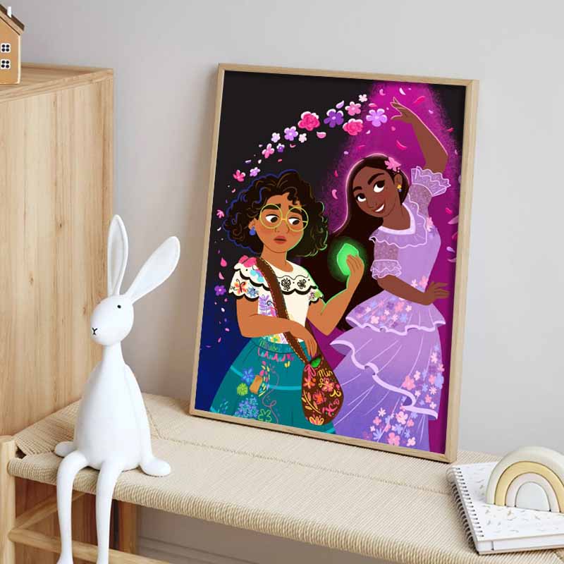Disney 5D DIY Diamond Painting Mirabelle and Isabellas Magical Moments Illustration Embroidered Mosaic Cross Stitch Home Decor Gifts and Crafts