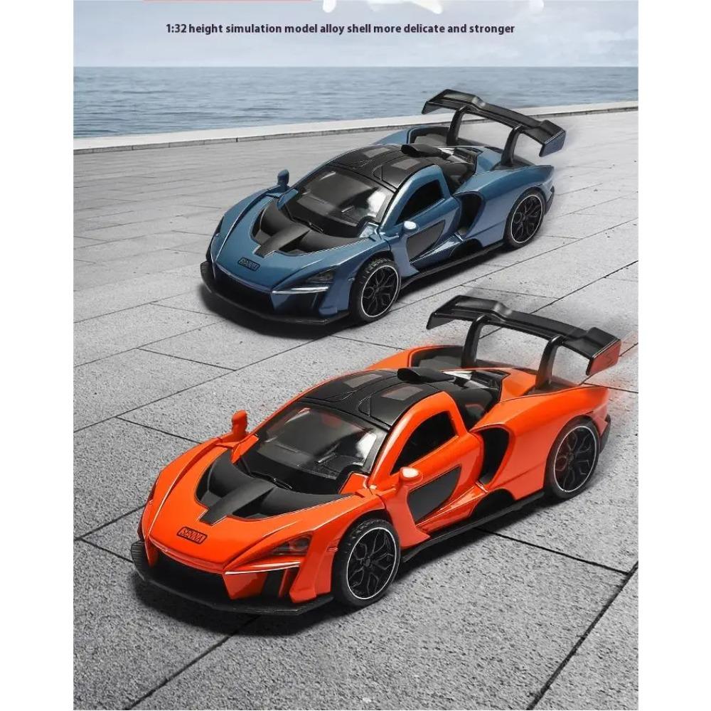 1/32 McLaren Senna Alloy Car Model Diecasts Metal Toy Vehicles Model Simulation Sound and Light Collection Kids Birthday Gifts