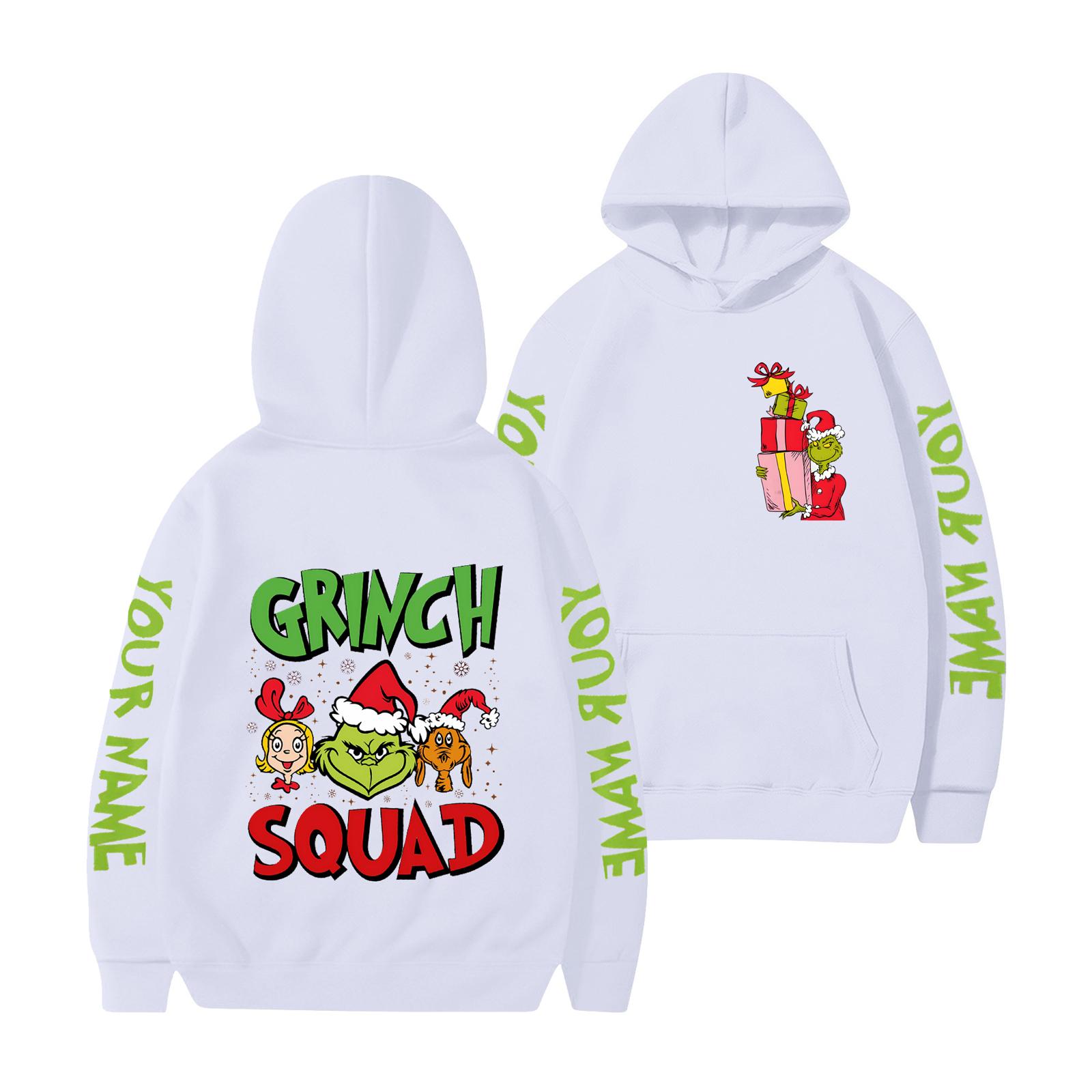 

Женская мода повседневный принт повседневный длинный рукав круглый вырез толстовка топ XL белый