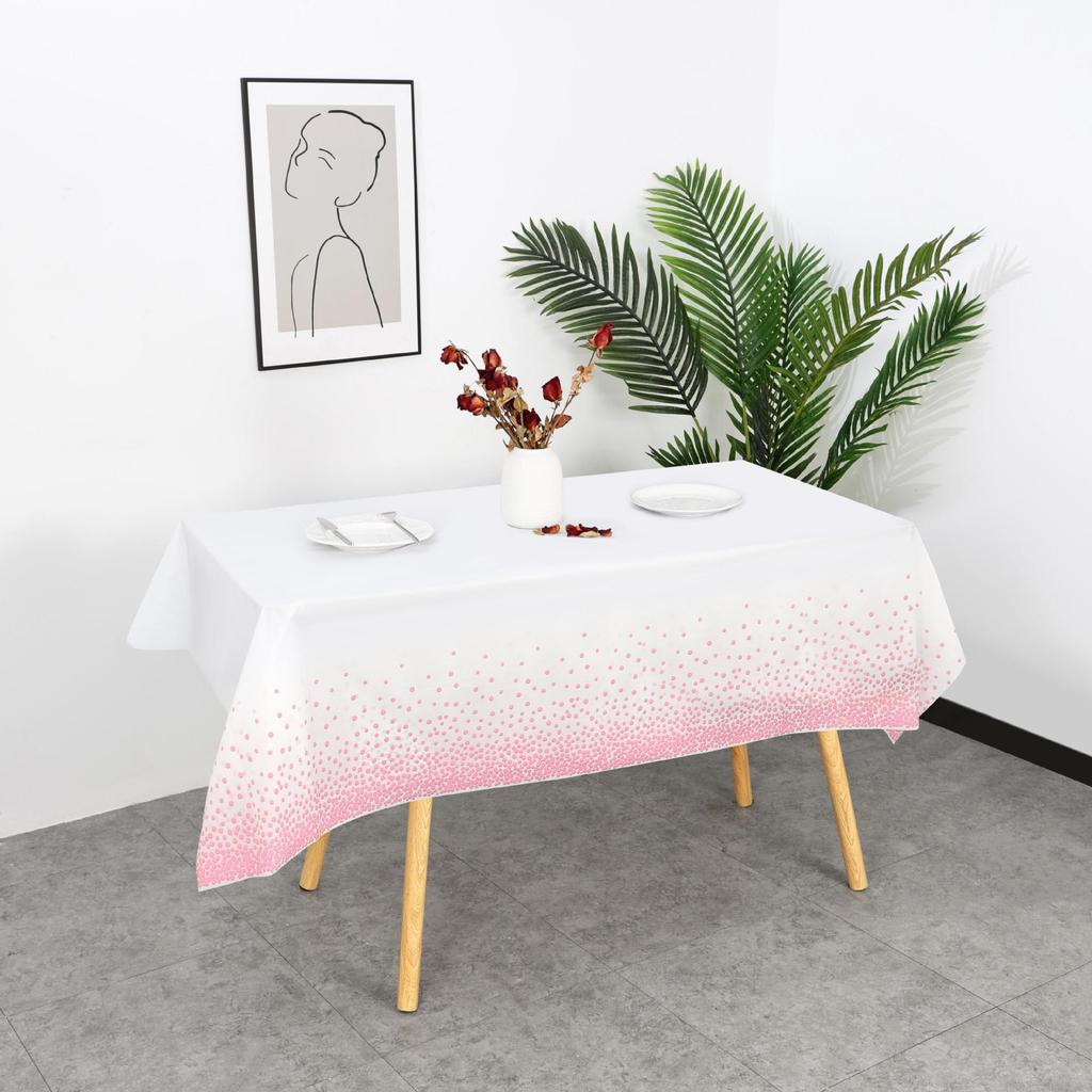 Polka Dot Disposable PEVA Plastic Party Tablecloth