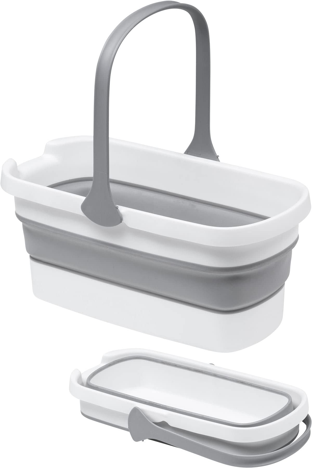 

Складное ведро для замачивания автомобиля Sanwa Direct, квадратное, 12 л, для мытья, кемпинга, ведро, 200-CD075 белый