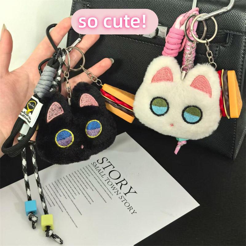 Cute Black Cat Luggage Pendants New Style Punk Black Cat Doll Pendants Fashionable Doll Keychain Charm Exquisite Versatile Gifts