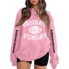 Unisex Lightweight Long Sleeve Neck Printed Pullover Sweatshirt