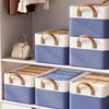 Bonny Home Large Foldable Fabric Clothes Storage Bins - 3 Pack