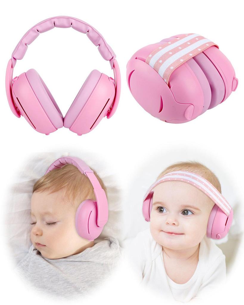 Verstellbare 2-in-1 Gehörschützer mit Geräuschunterdrückung für Babys und Kleinkinder zum Schlafen und zur Schalldämmung