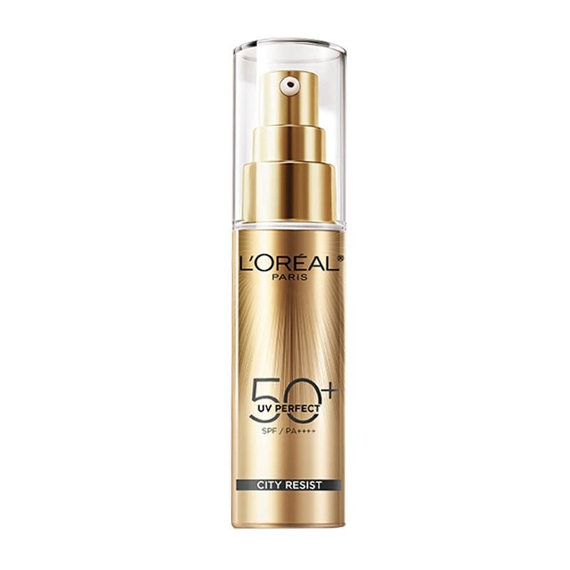 Loreal Paris Small Gold Tube Sunscreen Lotion UV Protection Isolating Moisturizing Refreshing Antioxidant Firming SPF50+ PA++++ Skin Care 30ml