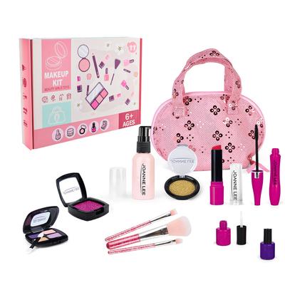 Set de Maquillaje de Juguete para Niñas Juego de Imitación Pintalabios Esmalte de Uñas Rosa Princesa Juguetes de Maquillaje Para Niñas Disfraz Juguetes Educativos Regalos para Niños