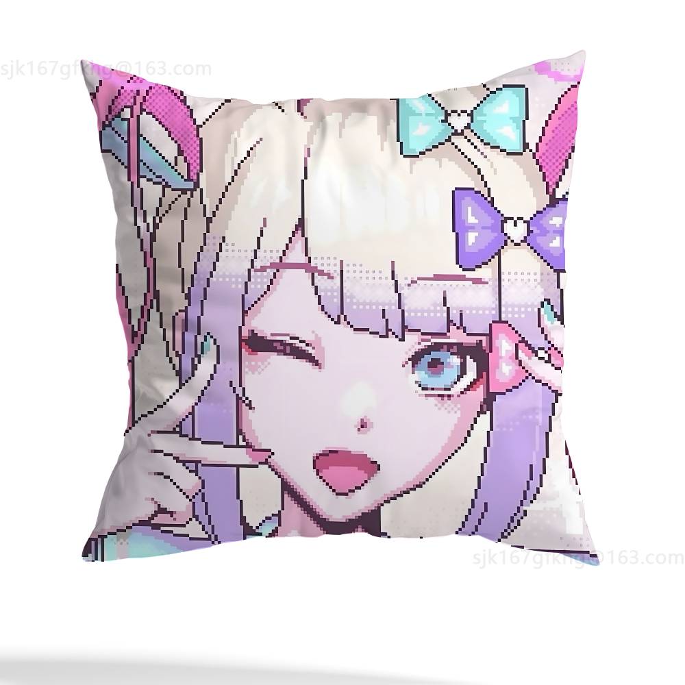 NEEDY GIRL OVERDOSE KAnge Pillowcase Casual Style Decoration, Suitable for Home Decoration (excluding Pillow Core)