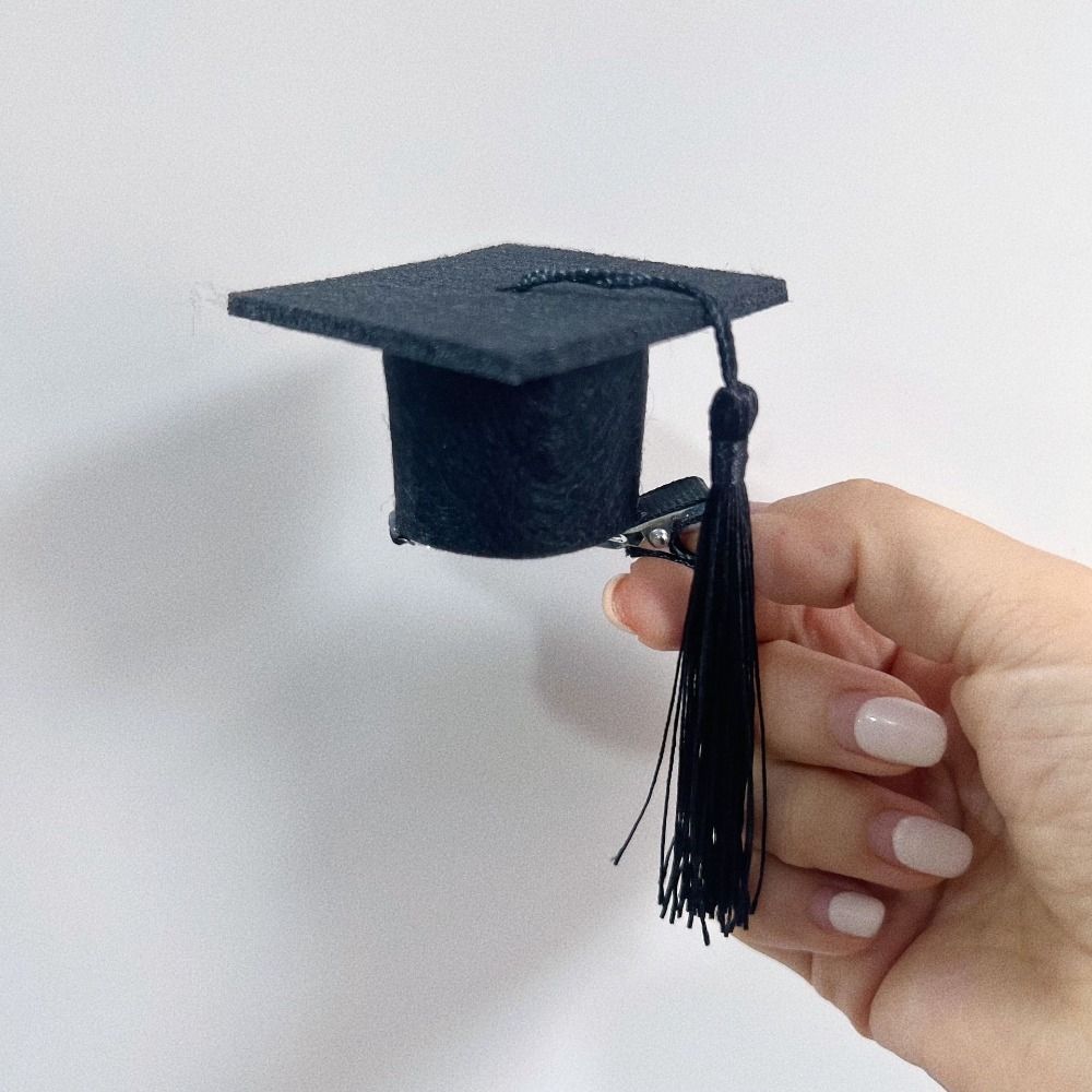 Small Graduation Hat Mini Bachelor Hat Hairpin Graduation Headband  Graduate Photo Prop