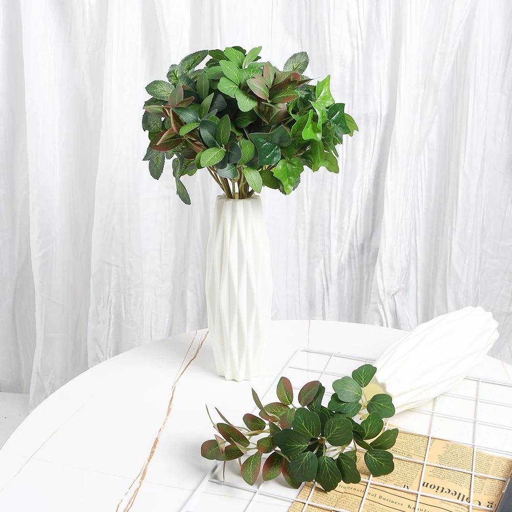 6Pcs Artificial Plant Bouquet Fake Flowers for Home Decor Garden Marriage Wedding Decoration Green Plants Flower Arrangement