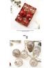 8cm Boutique Transparent Hand-Painted Christmas Ball Set - 6pcs Holiday Tree Ornaments