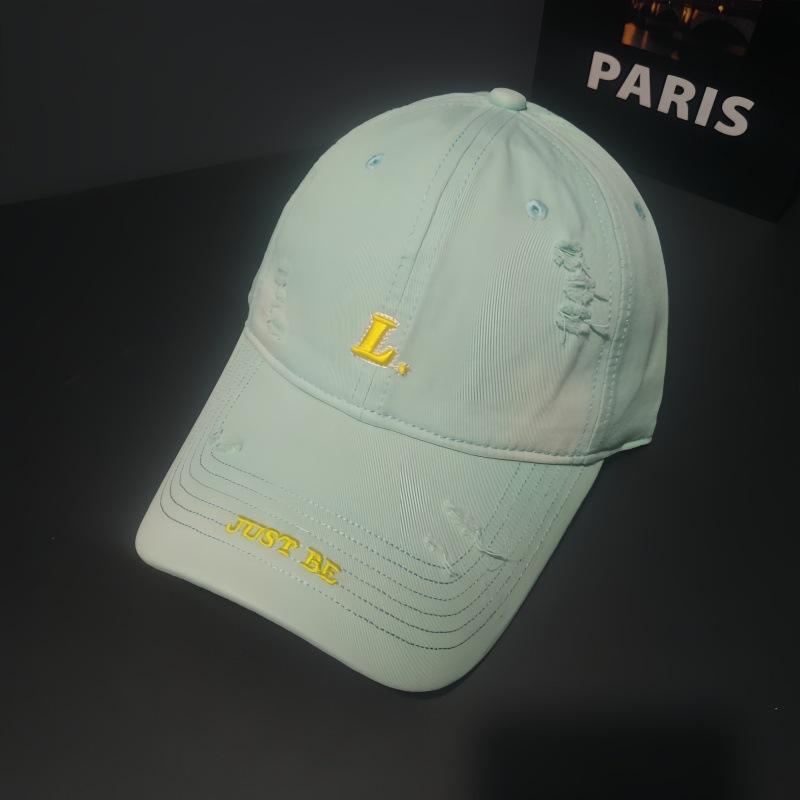 Versatile Face Small Sunshade Baseball Cap Women's Sunscreen Letter Embroidered Cap Men's Outdoor Leisure Hat