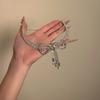 Diamond-encrusted Pearl Bow Fringed Collar Court Style Elegant Temperament Collarbone Chain Light Luxury Niche Necklace
