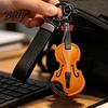 Unique Gifts for Key Ring Faux Leather Cello Keychain Cellists Retro Charm with Durable Instrument