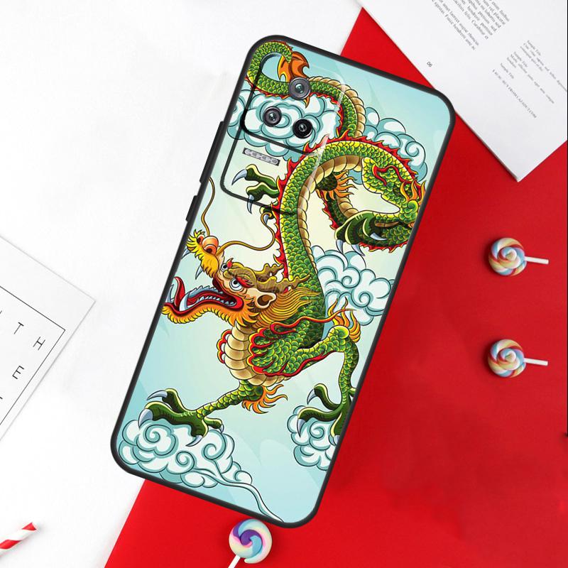Chinese Dragon Cover For Xiaomi 14T 11T 12T 13T Pro 13 14 15 Ultra POCO X7 Pro X3 X5 X6 F5 F6 M6 Pro Case