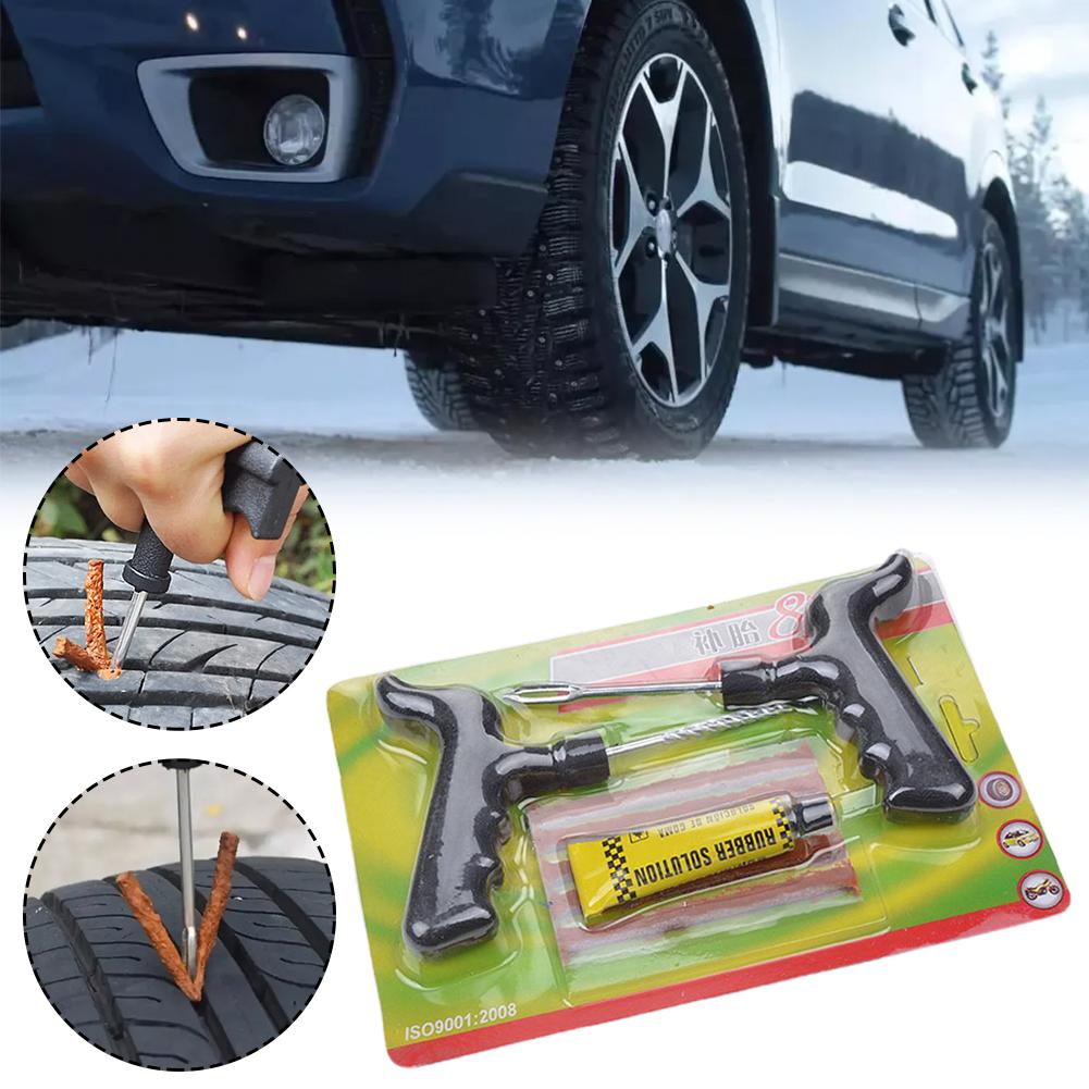 Car Tire Repair Tool Motorcycle Tubeless Wheel Tire Repair Tools Repair Quick Kit Repair Glue Supplies Emergency Strips Glu K7S2