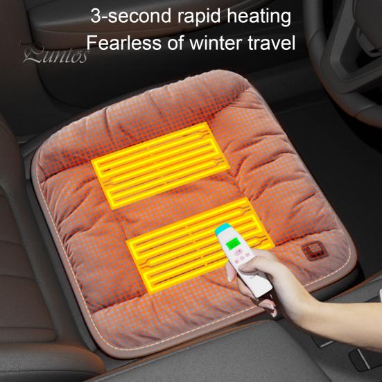Pernă de scaun încălzită pentru mașină, rezistentă la uzură, încălzire rapidă, alimentată prin USB, temperatură reglabilă, oprire automată, pernă de încălzire electrică