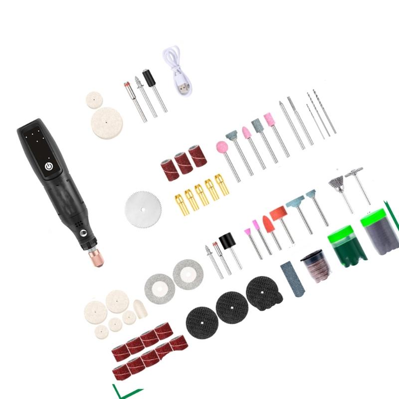 Cordless 5 Speed Rotary Tool Engraving Pen Kit Accessories Ergonomic Grip for Engraving Sanding Art Drilling Craft