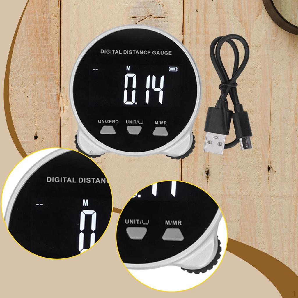 Electronic Tape Measure Digital Ruler 656ft Long Distance Rolling with Display for Circular