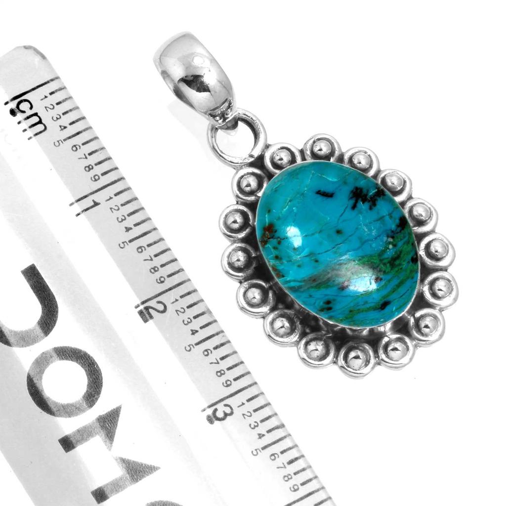 925 Sterling Silver Pendant Women Gemstone Handmade Jewelry Christmas Gift Amazonite Angelite Blue Opal Botswana Agate Mohave Azurite Chrysocolla