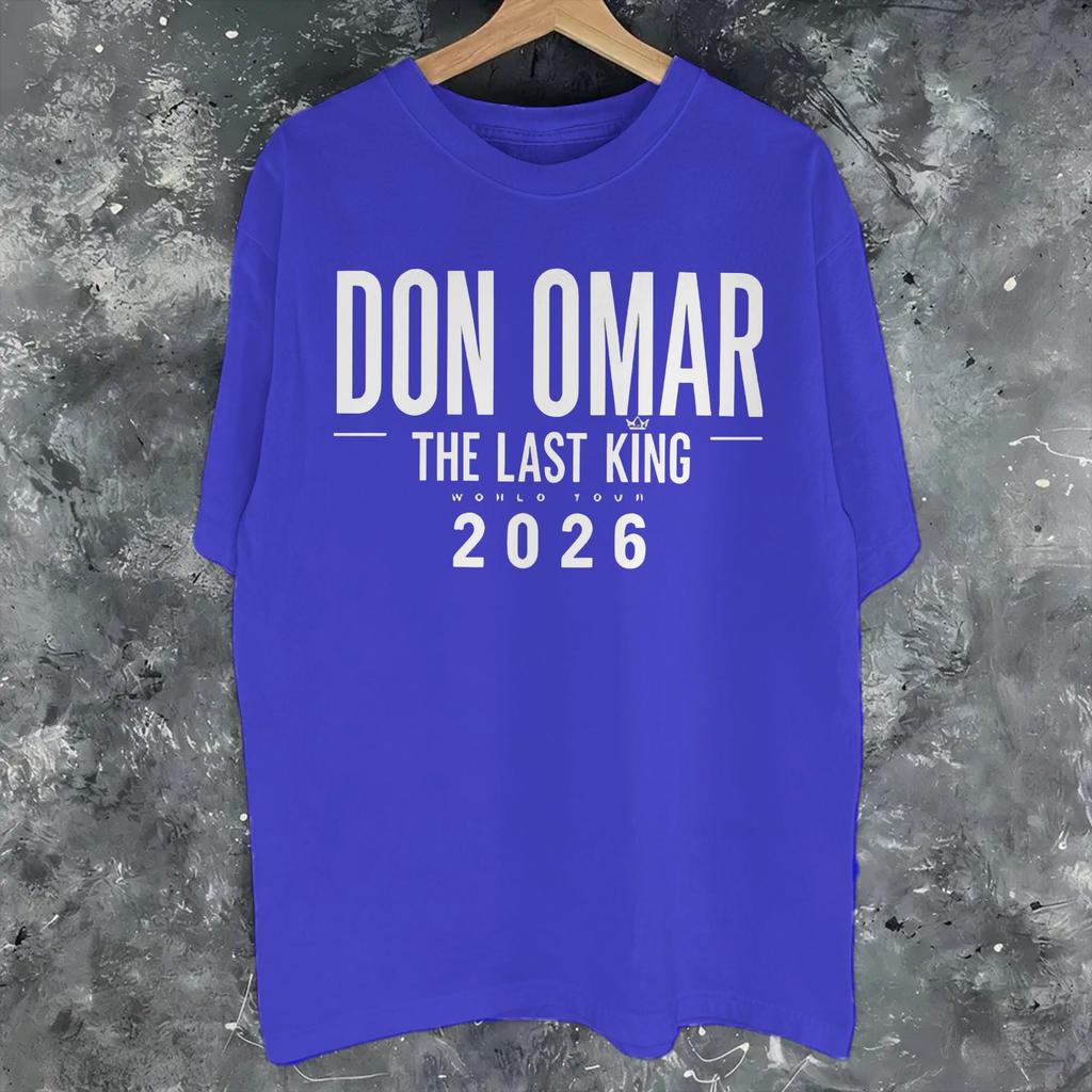 Unisex Unisex Nuovi Arrivi Don Omar The Last King Tour 2026 Maglietta T Shirt 100% Cotone T-shirt Abbigliamento
