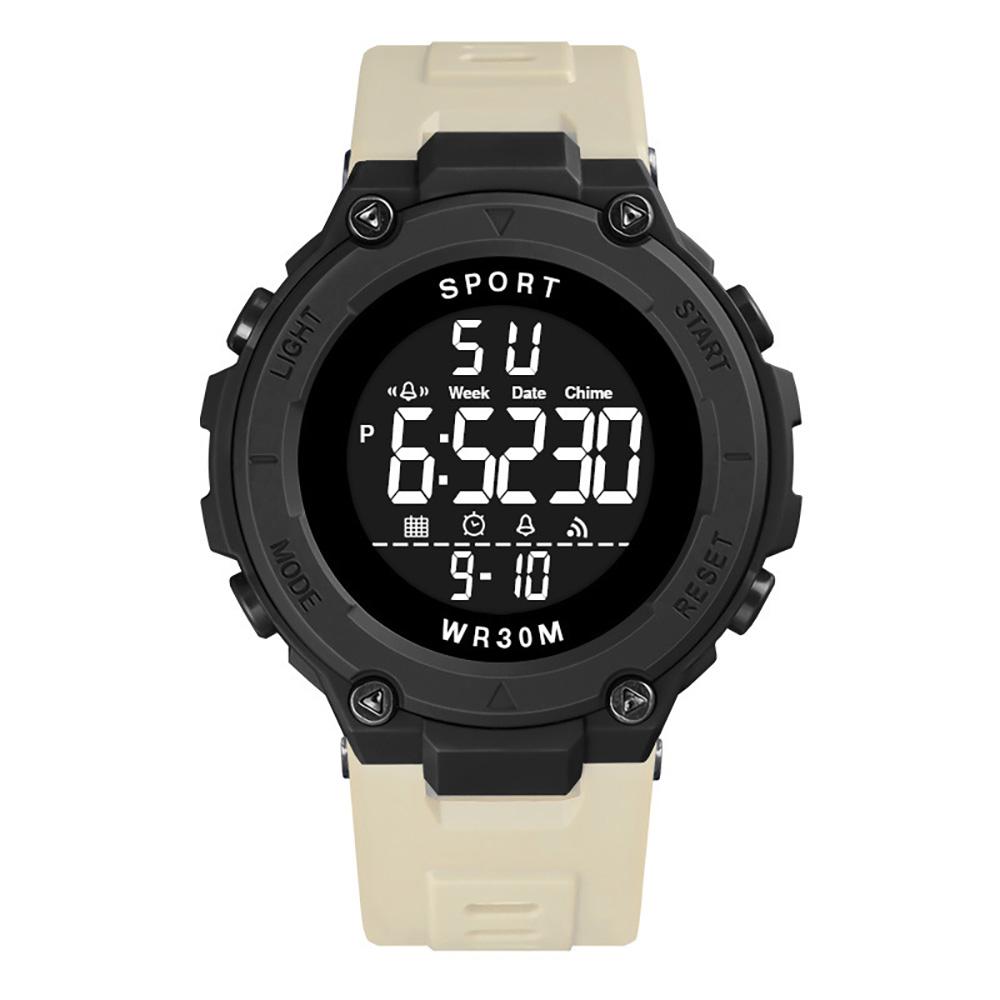 Men Wrist Watches Water Resistant Luminous Stopwatch Timer Dual Time Display Digital Watch Digital Watch