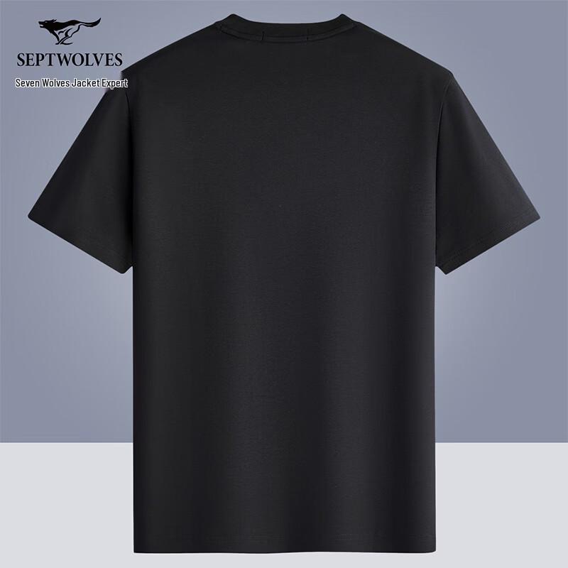 Septwolves Men's Pure Cotton Short Sleeve T-Shirt