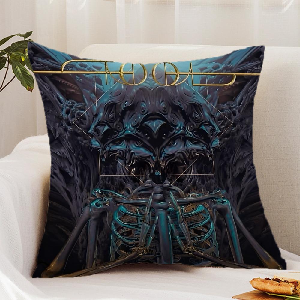 

T-Tool Band Rock Cushion Cover Premium Comfort Reversible Pillow Cover - Dual - Use Design for Home & Car 12x12Inch