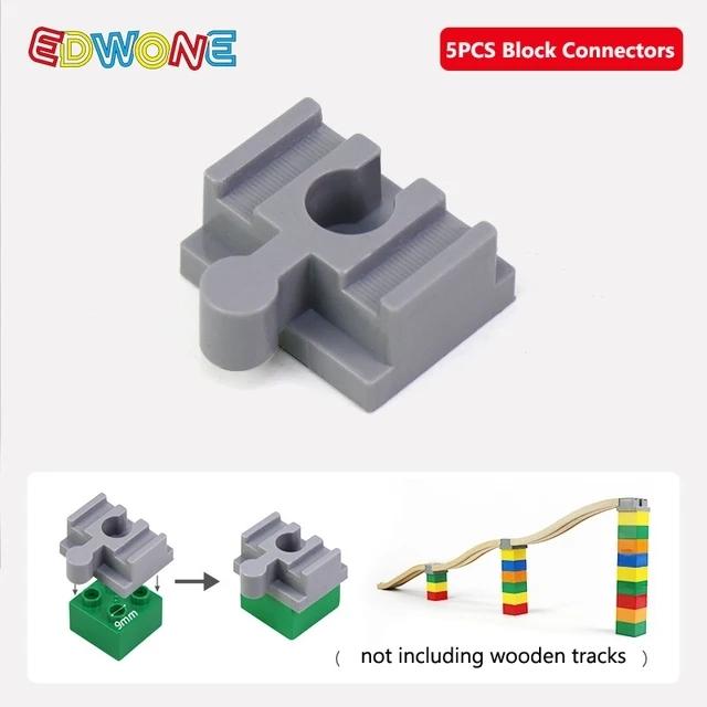 New All Kinds of Wooden Train Tracks Connectors Accessories Plastic Track Parts Fit for All Brands Wood Tracks Toys For Kids