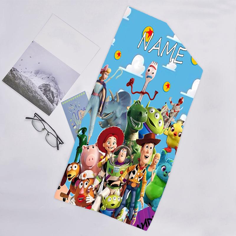 1pc Toy Story2 Beach Towel with Custom Name, Beach/Swimming/Bath/Picnic/Camping Towel, Suitable for Seaside Beaches