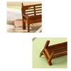Doll House Cartoon Bench Ornaments Props Doll House Mini Wooden Ornaments Benches