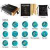 13Pcs Glass Runes Stone with Instruction and Storage Bag Irregular Divination Runes Stone Metaphysical Heal Runes