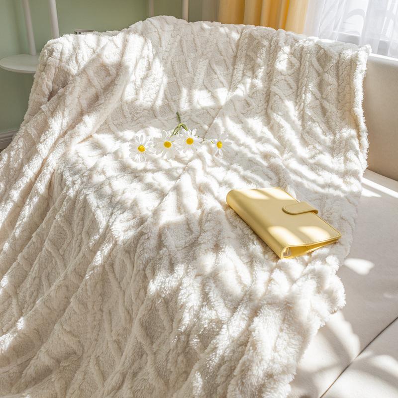 Double-Sided Retro Sofa Cover Nordic Sofa Cover Cotton Blanket Full Covered Non-Slip Sofa Cover Protective Cover