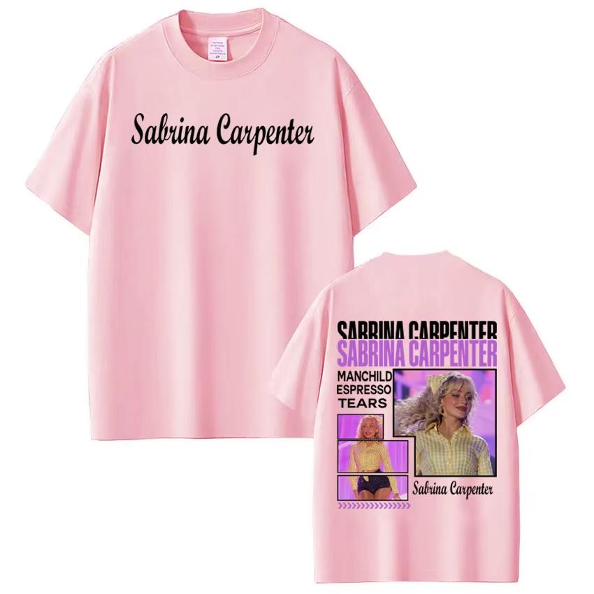 Hot Selling Sabrina Carpenter Tour World Poster Print Tshirt Men Women Loose Casual Oversized Top Soft Cotton Summer New Tee