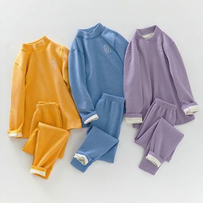 Ensemble Sous-vêtements Thermiques Enfants Automne Hiver Auto-Chauffant Confortable Doux Adolescents Garçons Filles Sous-vêtements Long Johns Couleur Unie Vêtements Thermiques Enfants 2-18 Ans