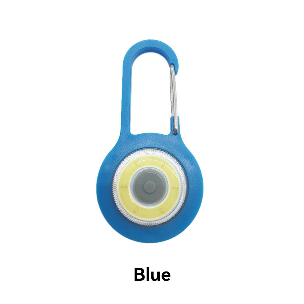 Keychain Light Adjustable Outdoor COB Keyring Flashlight Camping Working Lamp Battery Operated Lighting Equipment Camper Clip