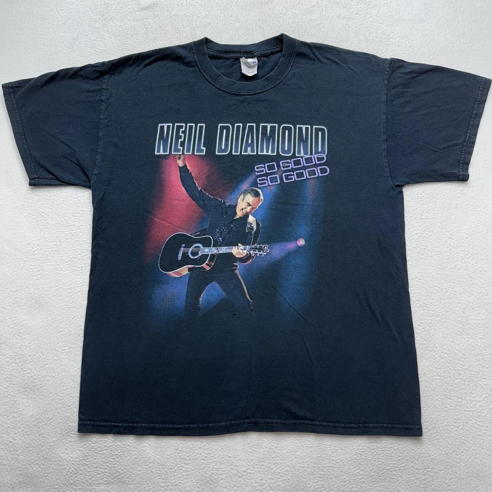 RARE Neil Diamond WORLD TOUR SHIRT large So Good So Good 2012 4XL