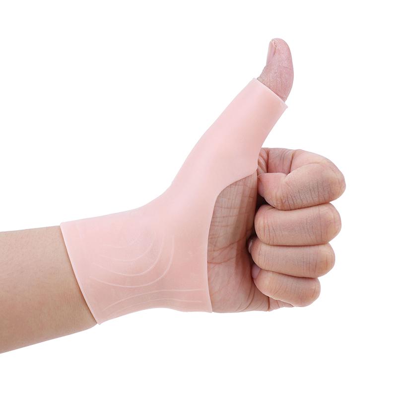 2Pcs/1Pair Silicone Gel Wrist Thumb Support Gloves Arthritis Pressure Corrector