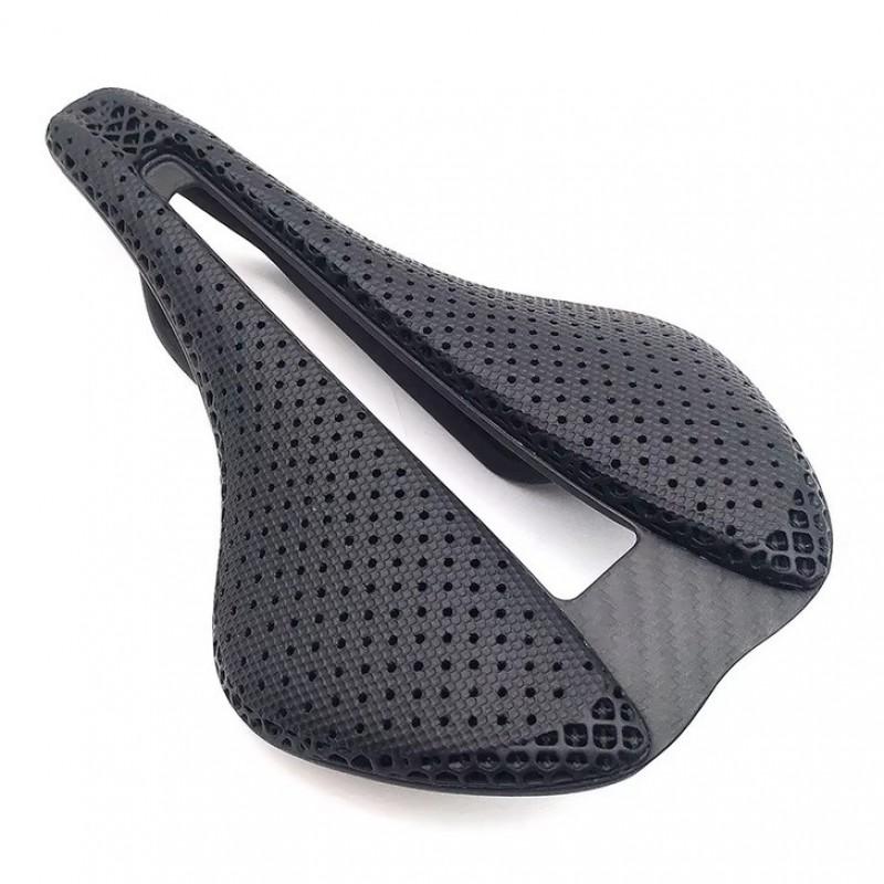 Ultra-Light 3D Printed Carbon Fiber Bicycle Saddle Road Mountain Bikes Hollow Design Comfort Seat
