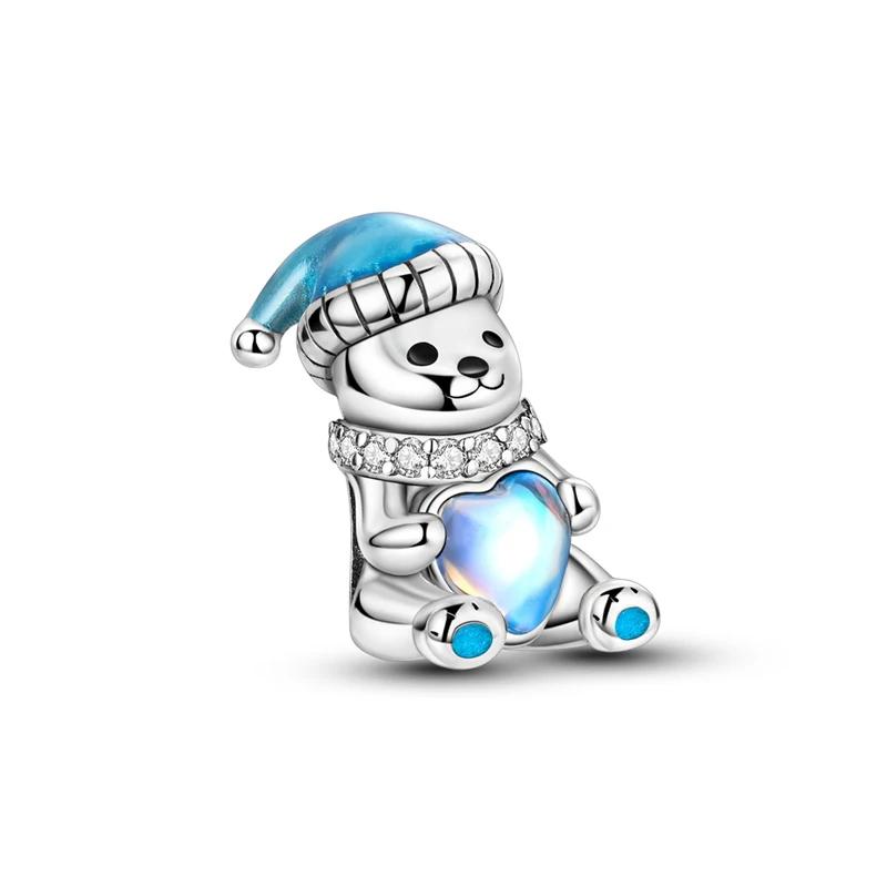 Exquisite Copper Snowflakes Snowman Penguin Fireplace Charms Fit Diy Bracelet Necklace Winter Season Accessories