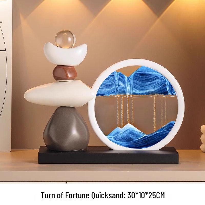 Quicksand Painting Ornament for Living Room, TV Cabinet, Wine Cabinet, and Office Décor