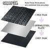Smooth PEO Creality Ender 5 Plus Build Plate PET Bed Magnetic Sheet 377x370 Spring Steel Sheet For 3D Printer Ender 5 Plus Plate
