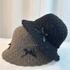 Bow Girl Sweet Cute Bucket Hat Spring and Summer Travel Seaside Sunscreen Hat Basin Hat