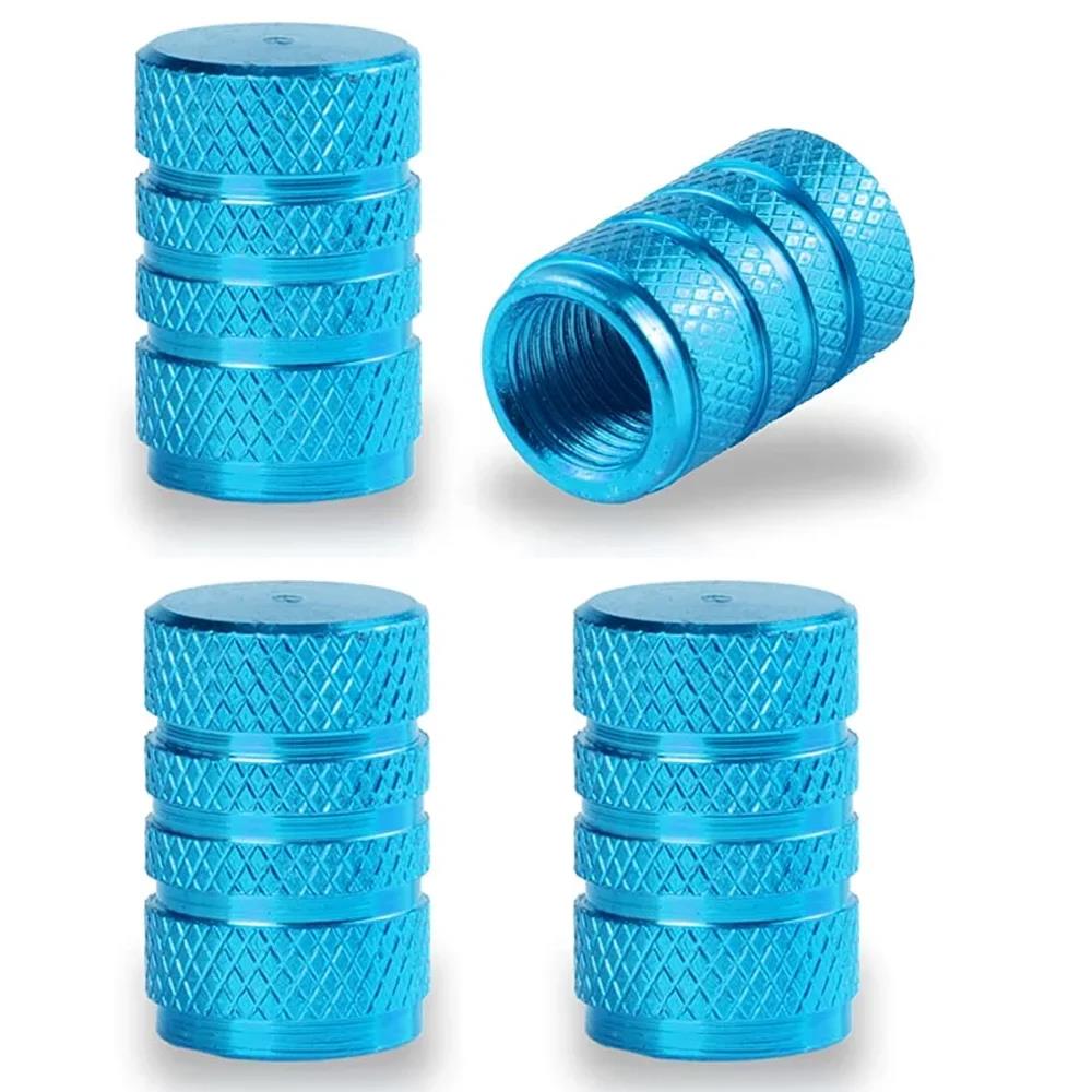 Aluminum Alloy Tire Valve Stem Caps 4 Pcs Universal Stem Covers for Cars Motorcycles and Bikes Auto Tire Accessoires Valve Stems 1