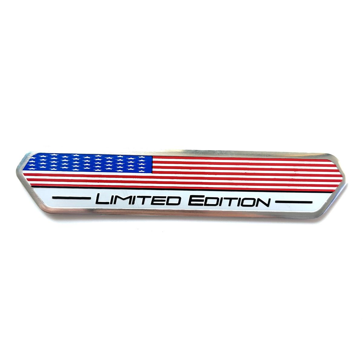 

Limited Edition United States USA National flag Aluminium Adhesive Emblem Rear Trunk Badge Fender Sticker Body Decal car emblem