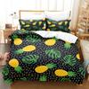 Super Soft White Bedding Set Green Fresh Winter Plantain Leaves Duvet Cover Sets Kids Adult Queen King Housse De Couette 220x240