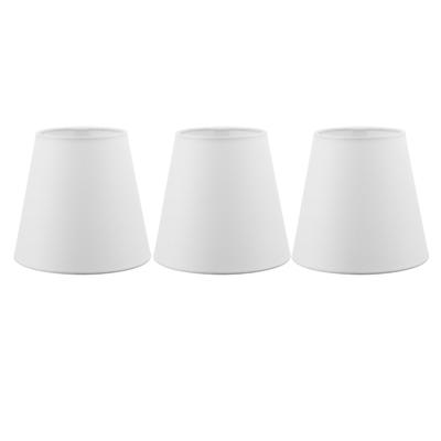 3PCS Modern European Style Fabric Lamp Shade E14 ClipOn Lampshade for Candle Chandelier